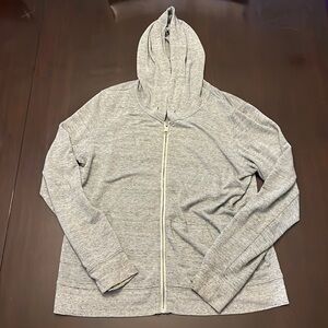 Lucky Brand Gray Zip Up Hoodie Size L